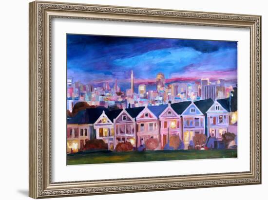 San Francisco - Painted Ladies - Alamo Sq-Markus Bleichner-Framed Art Print