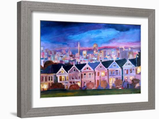 San Francisco - Painted Ladies - Alamo Sq-Markus Bleichner-Framed Art Print