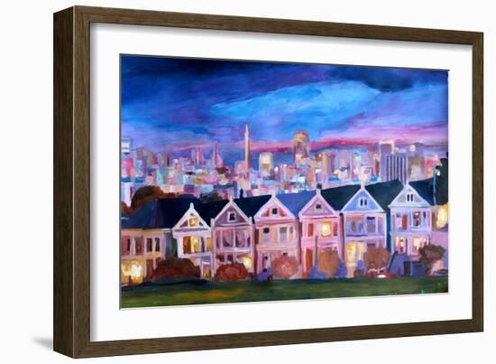 San Francisco - Painted Ladies - Alamo Sq-Markus Bleichner-Framed Art Print