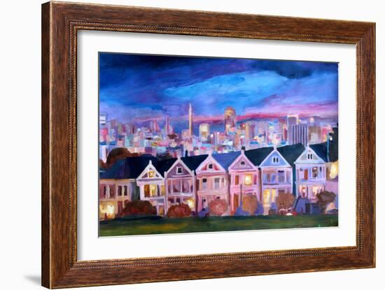 San Francisco - Painted Ladies - Alamo Sq-Markus Bleichner-Framed Art Print