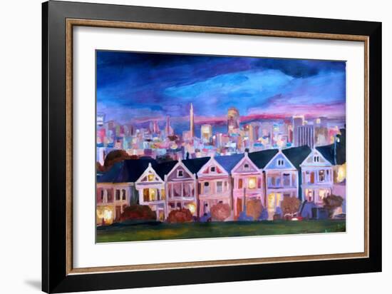 San Francisco - Painted Ladies - Alamo Sq-Markus Bleichner-Framed Art Print