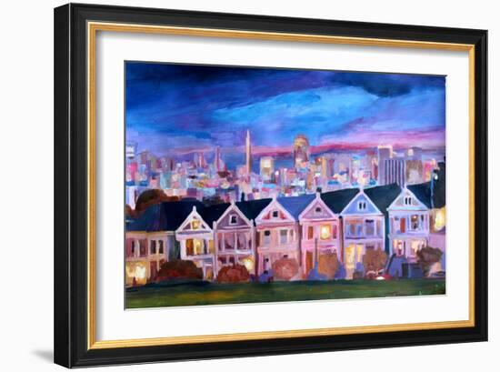 San Francisco - Painted Ladies - Alamo Sq-Markus Bleichner-Framed Art Print