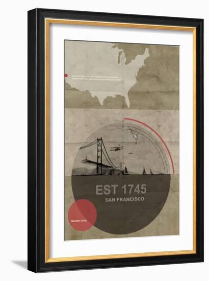 San Francisco Poster-NaxArt-Framed Art Print