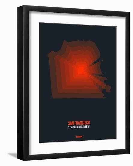 San Francisco Radiant Map 5-NaxArt-Framed Art Print