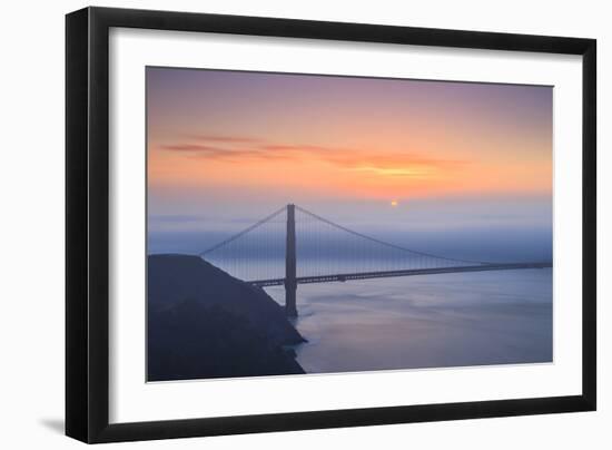 San Francisco's Golden Gate Bridge At Sunrise-Joe Azure-Framed Photographic Print