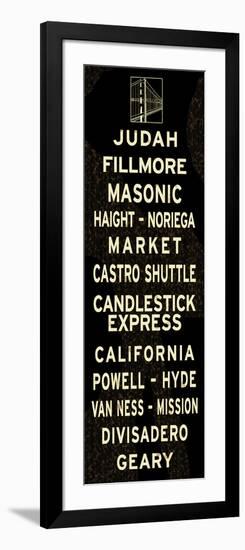 San Francisco Sign-null-Framed Premium Giclee Print