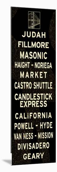 San Francisco Sign-null-Mounted Premium Giclee Print