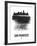 San Francisco Skyline Brush Stroke - Black-NaxArt-Framed Art Print