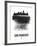 San Francisco Skyline Brush Stroke - Black-NaxArt-Framed Art Print