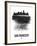 San Francisco Skyline Brush Stroke - Black-NaxArt-Framed Art Print