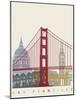 San Francisco Skyline Poster-paulrommer-Mounted Art Print