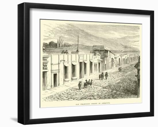 San Francisco Street in Arequipa-Édouard Riou-Framed Giclee Print