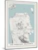 San Francisco Topographical Print-null-Mounted Art Print