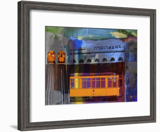 San Francisco Trolley Car-Sisa Jasper-Framed Art Print