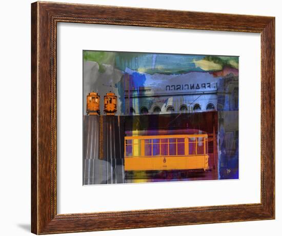 San Francisco Trolley Car-Sisa Jasper-Framed Art Print