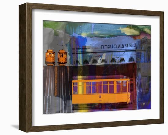 San Francisco Trolley Car-Sisa Jasper-Framed Art Print