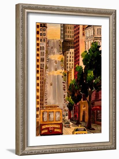 San Francisco Van Ness Cable Car-Markus Bleichner-Framed Art Print
