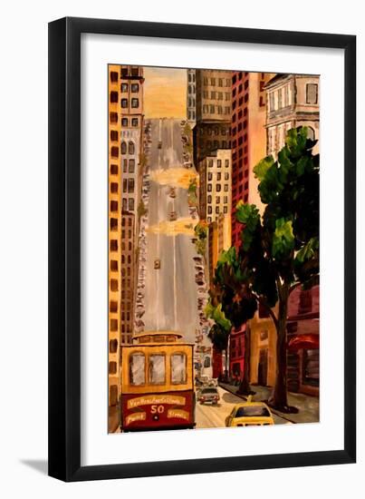 San Francisco Van Ness Cable Car-Markus Bleichner-Framed Art Print