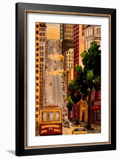 San Francisco Van Ness Cable Car-Markus Bleichner-Framed Art Print