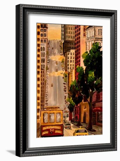 San Francisco Van Ness Cable Car-Markus Bleichner-Framed Art Print