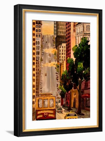 San Francisco Van Ness Cable Car-Markus Bleichner-Framed Art Print