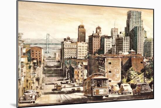 San Francisco View to Bay Brid-Matthew Daniels-Mounted Art Print