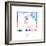 San Francisco Watercolor Street Map-NaxArt-Framed Premium Giclee Print