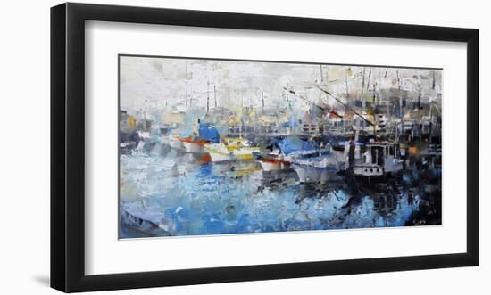 San Francisco Wharf-Mark Lague-Framed Art Print