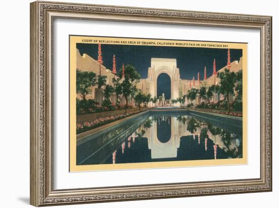 San Francisco World's Court of Reflections-null-Framed Art Print