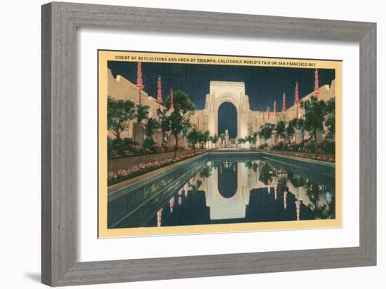 San Francisco World's Court of Reflections-null-Framed Art Print