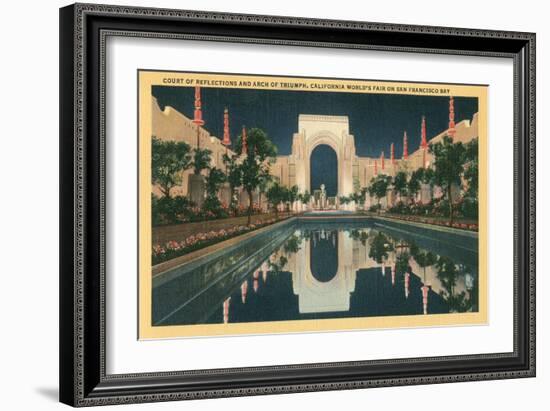 San Francisco World's Court of Reflections-null-Framed Art Print