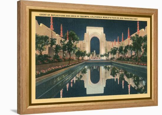 San Francisco World's Court of Reflections-null-Framed Stretched Canvas