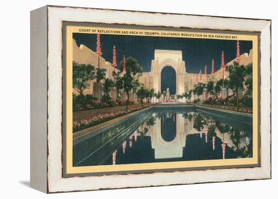 San Francisco World's Court of Reflections-null-Framed Stretched Canvas