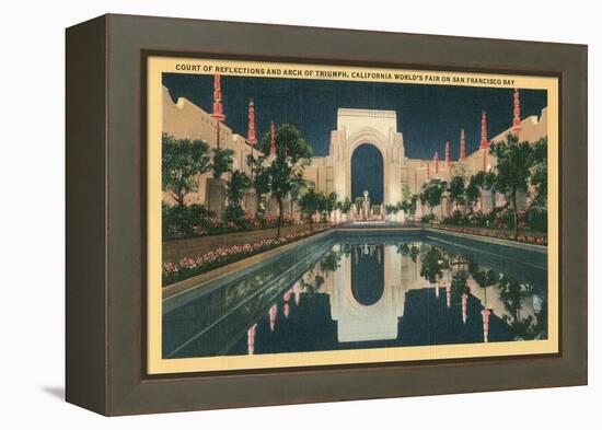 San Francisco World's Court of Reflections-null-Framed Stretched Canvas