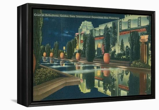 San Francisco World's Court of Reflections-null-Framed Stretched Canvas