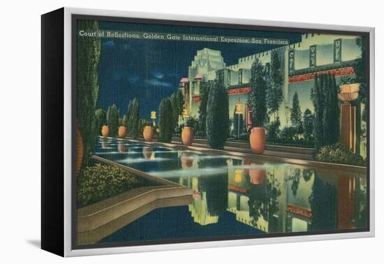 San Francisco World's Court of Reflections-null-Framed Stretched Canvas