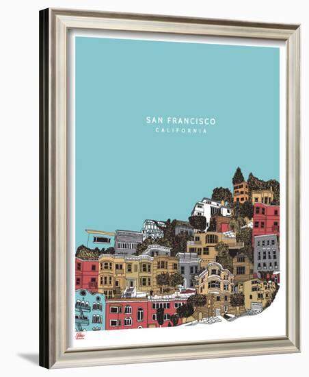 San Francisco-Hero Design-Framed Art Print