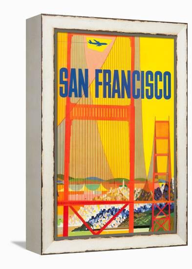 San Francisco-David Klein-Framed Stretched Canvas
