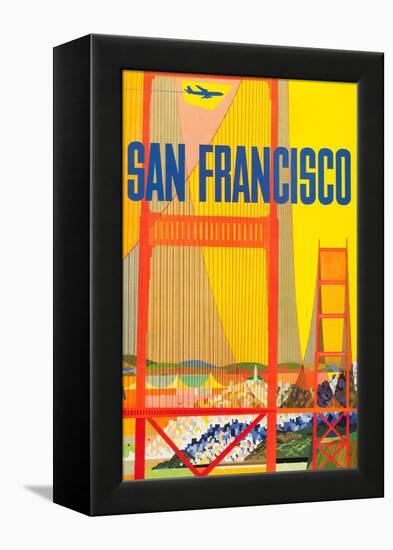 San Francisco-David Klein-Framed Stretched Canvas