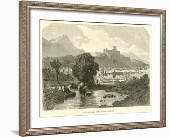 San Germano and Monte Cassino-null-Framed Giclee Print