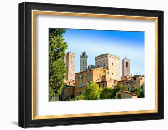 San Gimignano, Siena Province, Tuscany, Italy, Europe-Nico Tondini-Framed Photographic Print