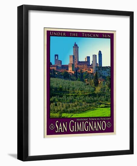 San Gimignano Tuscany 10-Anna Siena-Framed Giclee Print