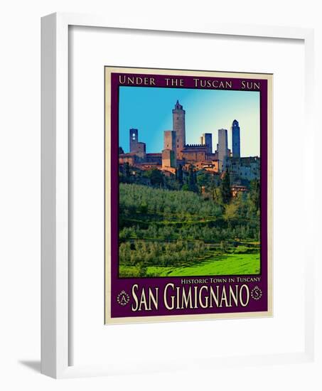 San Gimignano Tuscany 10-Anna Siena-Framed Giclee Print