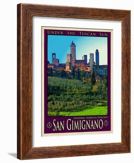 San Gimignano Tuscany 10-Anna Siena-Framed Giclee Print