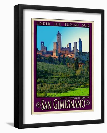 San Gimignano Tuscany 10-Anna Siena-Framed Giclee Print