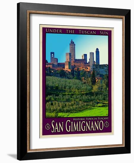 San Gimignano Tuscany 10-Anna Siena-Framed Giclee Print