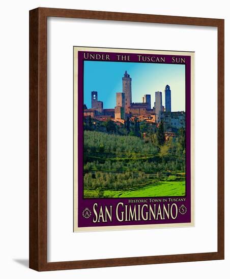 San Gimignano Tuscany 10-Anna Siena-Framed Giclee Print