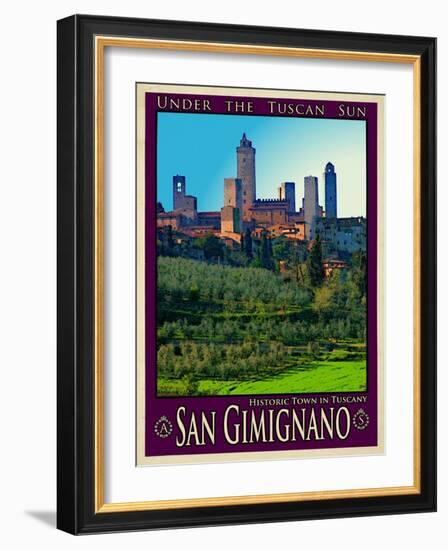 San Gimignano Tuscany 10-Anna Siena-Framed Giclee Print