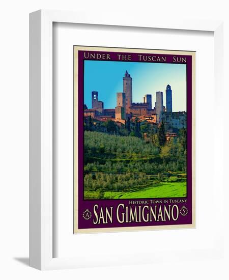 San Gimignano Tuscany 10-Anna Siena-Framed Giclee Print