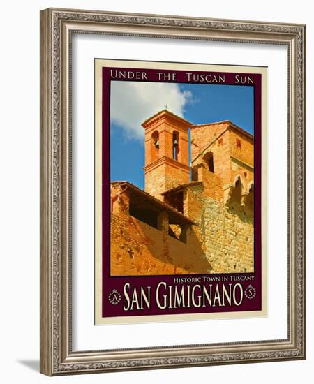 San Gimignano Tuscany 12-Anna Siena-Framed Giclee Print